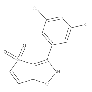 3-(3,5-Dichlorophenyl)-2,6a-dihydrothieno[2,3-d][1,2]oxazole 4,4-dioxide结构式