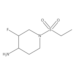 1-(Ethanesulfonyl)-3-fluoropiperidin-4-amine结构式