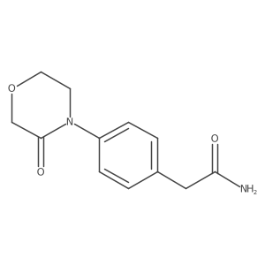 2-[4-(3-Oxomorpholin-4-yl)phenyl]acetamide Structure