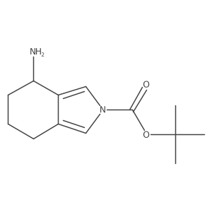 tert-butyl 4-amino-4,5,6,7-tetrahydro-2H-isoindole-2-carboxylate结构式