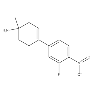4-(3-Fluoro-4-nitrophenyl)-1-methylcyclohex-3-en-1-amine Structure