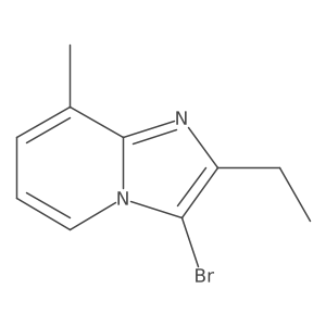 3-Bromo-2-ethyl-8-methylimidazo[1,2-a]pyridine结构式