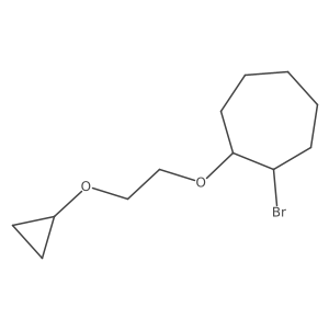 1-Bromo-2-(2-cyclopropoxyethoxy)cycloheptane Structure