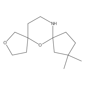 9,9-Dimethyl-2,6-dioxa-12-azadispiro[4.1.4^{7}.3^{5}]tetradecane结构式