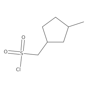 (3-Methylcyclopentyl)methanesulfonyl chloride Structure