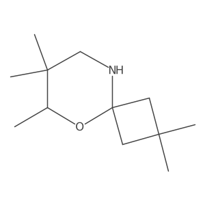 2,2,6,7,7-Pentamethyl-5-oxa-9-azaspiro[3.5]nonane结构式