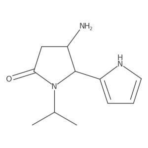 4-amino-1-propan-2-yl-5-(1H-pyrrol-2-yl)pyrrolidin-2-one结构式