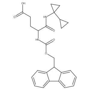4-[(1-cyclopropylcyclopropyl)carbamoyl]-4-({[(9H-fluoren-9-yl)methoxy]carbonyl}amino)butanoic acid Structure