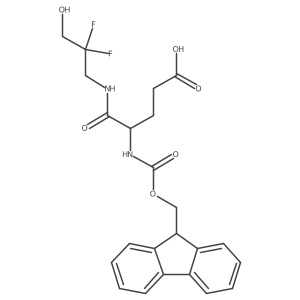 4-[(2,2-difluoro-3-hydroxypropyl)carbamoyl]-4-({[(9H-fluoren-9-yl)methoxy]carbonyl}amino)butanoic acid Structure