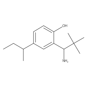 2-(1-Amino-2,2-dimethylpropyl)-4-(butan-2-yl)phenol Structure