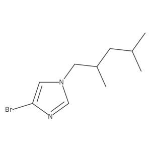 4-bromo-1-(2,4-dimethylpentyl)-1H-imidazole结构式