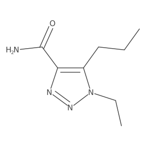 1-ethyl-5-propyl-1H-1,2,3-triazole-4-carboxamide结构式