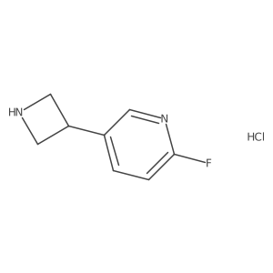 5-(Azetidin-3-yl)-2-fluoropyridine hydrochloride结构式