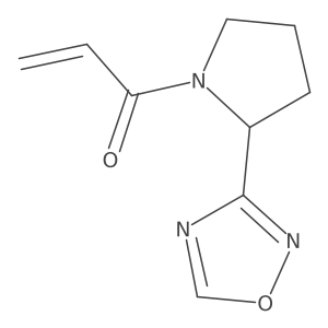 1-[2-(1,2,4-Oxadiazol-3-yl)pyrrolidin-1-yl]prop-2-en-1-one结构式
