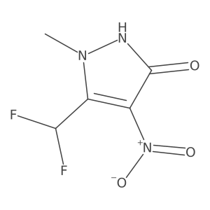 5-(Difluoromethyl)-1-methyl-4-nitro-1H-pyrazol-3-ol Structure