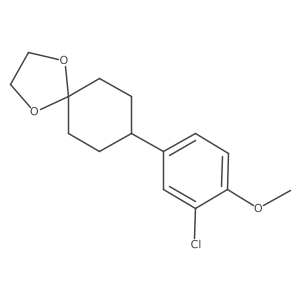 8-(3-Chloro-4-methoxyphenyl)-1,4-dioxaspiro[4.5]decane Structure