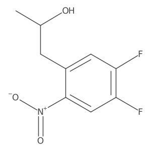 (2S)-1-(4,5-difluoro-2-nitrophenyl)propan-2-ol结构式