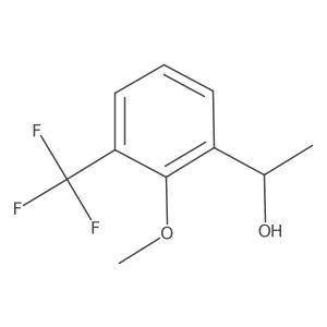 (1R)-1-[2-methoxy-3-(trifluoromethyl)phenyl]ethan-1-ol结构式