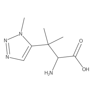 2-amino-3-methyl-3-(1-methyl-1H-1,2,3-triazol-5-yl)butanoic acid Structure