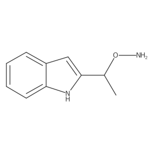 O-[1-(1H-indol-2-yl)ethyl]hydroxylamine结构式