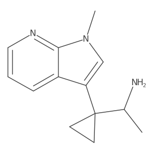 1-(1-{1-methyl-1H-pyrrolo[2,3-b]pyridin-3-yl}cyclopropyl)ethan-1-amine Structure