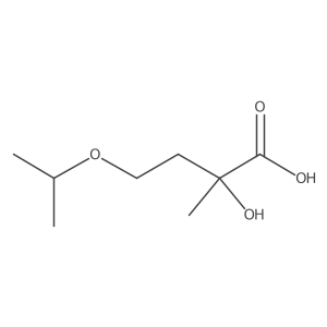 2-Hydroxy-2-methyl-4-(propan-2-yloxy)butanoic acid Structure