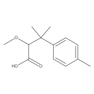 2-Methoxy-3-methyl-3-(4-methylphenyl)butanoic acid结构式