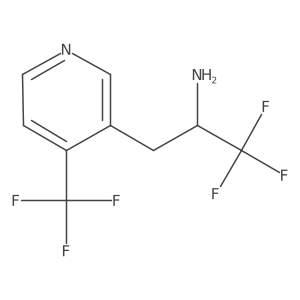 1,1,1-Trifluoro-3-[4-(trifluoromethyl)pyridin-3-yl]propan-2-amine Structure