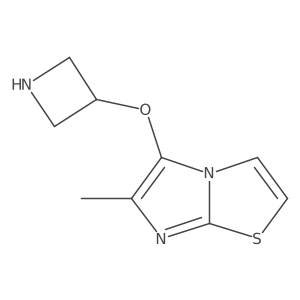 3-({6-Methylimidazo[2,1-b][1,3]thiazol-5-yl}oxy)azetidine Structure