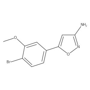 5-(4-Bromo-3-methoxyphenyl)-1,2-oxazol-3-amine Structure