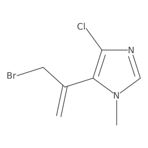 5-(3-bromoprop-1-en-2-yl)-4-chloro-1-methyl-1H-imidazole Structure