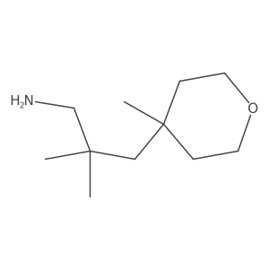 2,2-Dimethyl-3-(4-methyloxan-4-yl)propan-1-amine结构式
