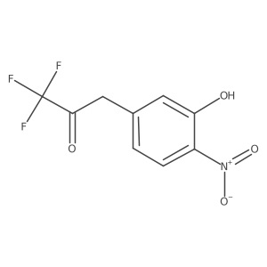 1,1,1-Trifluoro-3-(3-hydroxy-4-nitrophenyl)propan-2-one Structure