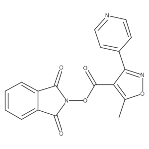 1,3-dioxo-2,3-dihydro-1H-isoindol-2-yl 5-methyl-3-(pyridin-4-yl)-1,2-oxazole-4-carboxylate结构式
