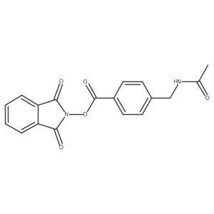 1,3-dioxo-2,3-dihydro-1H-isoindol-2-yl 4-(acetamidomethyl)benzoate结构式