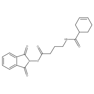 1,3-dioxo-2,3-dihydro-1H-isoindol-2-yl 4-[(cyclohex-3-en-1-yl)formamido]butanoate结构式