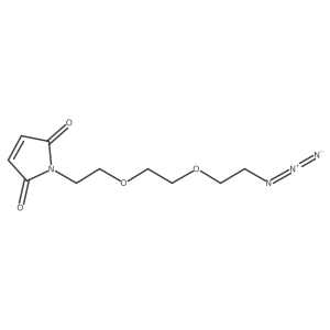 Mal-PEG2-CH2CH2N3结构式
