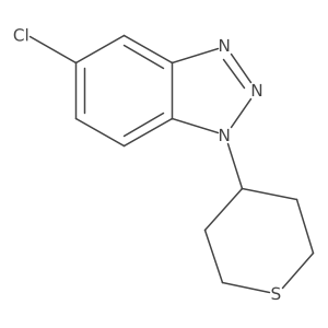 5-chloro-1-(thian-4-yl)-1H-1,2,3-benzotriazole Structure