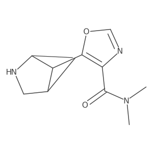 5-{2-azabicyclo[2.1.1]hexan-5-yl}-N,N-dimethyl-1,3-oxazole-4-carboxamide Structure