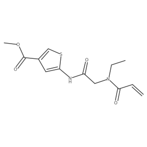 Methyl 5-[[2-[ethyl(prop-2-enoyl)amino]acetyl]amino]thiophene-3-carboxylate结构式