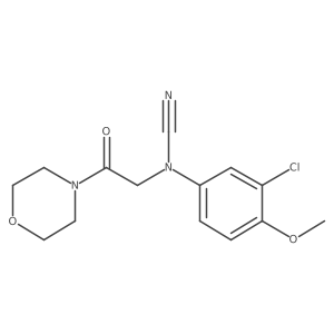 2-[(3-Chloro-4-methoxyphenyl)(cyano)amino]-1-(morpholin-4-yl)ethan-1-one Structure