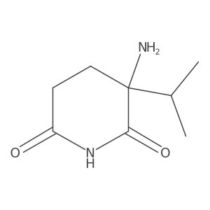 3-Amino-3-(propan-2-yl)piperidine-2,6-dione Structure