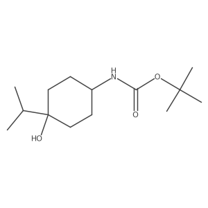 Tert-butyl (4-isopropyl-4-hydroxycyclohexyl)carbamate Structure