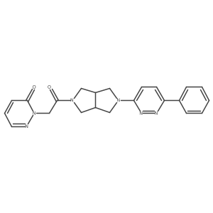 2-{2-Oxo-2-[5-(6-phenylpyridazin-3-yl)-octahydropyrrolo[3,4-c]pyrrol-2-yl]ethyl}-2,3-dihydropyridazin-3-one结构式