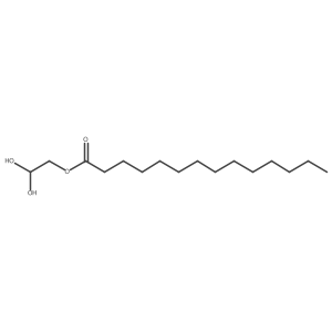 2,2-Dihydroxyethyl tetradecanoate Structure