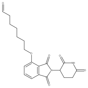 7-[2-(2,6-Dioxo-3-piperidyl)-1,3-dioxo-isoindolin-4-yl]oxyheptanal Structure
