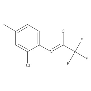 N-(2-Chloro-4-methylphenyl)-2,2,2-trifluoroacetimidoyl Chloride结构式