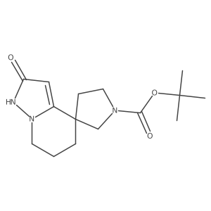 Tert-butyl 2-hydroxy-6,7-dihydro-5H-spiro[pyrazolo[1,5-A]pyridine-4,3'-pyrrolidine]-1'-carboxylate结构式