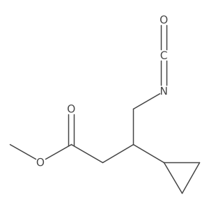 Methyl 3-cyclopropyl-4-isocyanatobutanoate Structure
