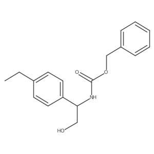 benzyl N-[1-(4-ethylphenyl)-2-hydroxyethyl]carbamate结构式